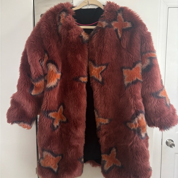 Free People Wrap Me Up Faux Fur Coat - Picture 2 of 8